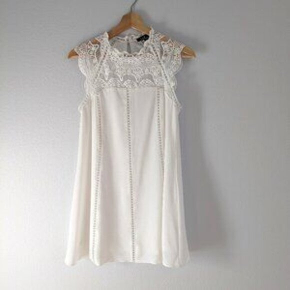 Lulu’s Hey Doll Ivory Lace Shift Dress - Picture 5 of 6